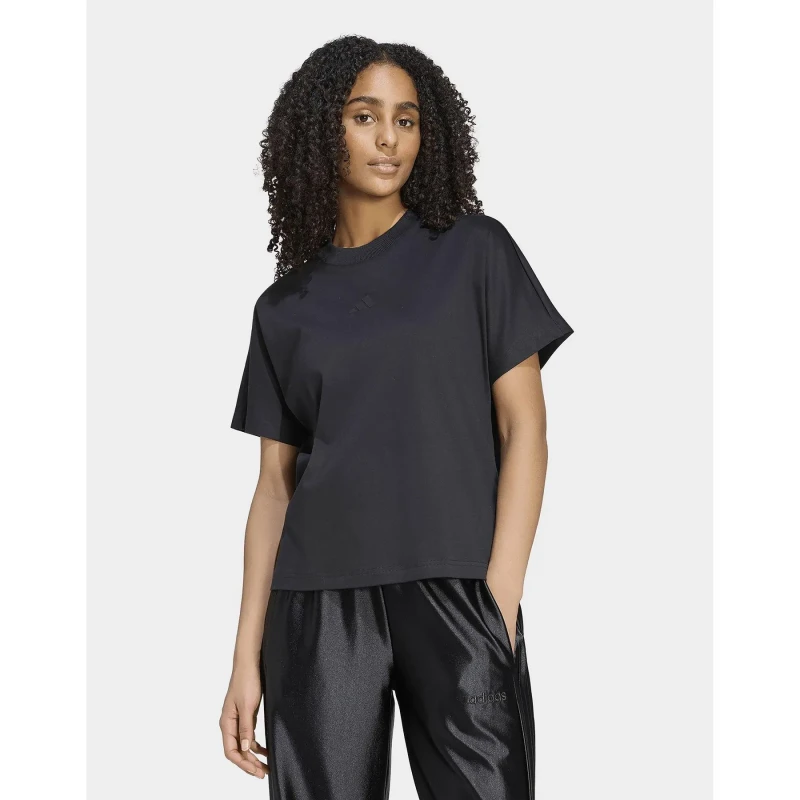 Image of Adidas Womens loose-fitting T-Shirt adidas Soft Lux Noir Female M
