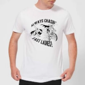 Image of DC Comics Batman Always Chasin' T-Shirt - White - 3XL