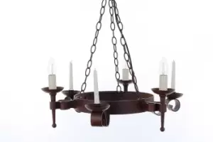 Image of Refectory 3 Light Aged Iron Ceiling