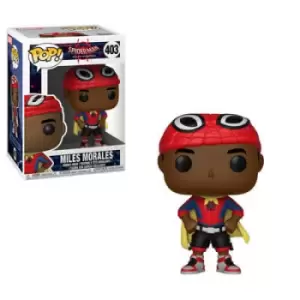 image of Marvel Spider-Man into the Spiderverse Miles with Cape Pop! Vinyl Figure