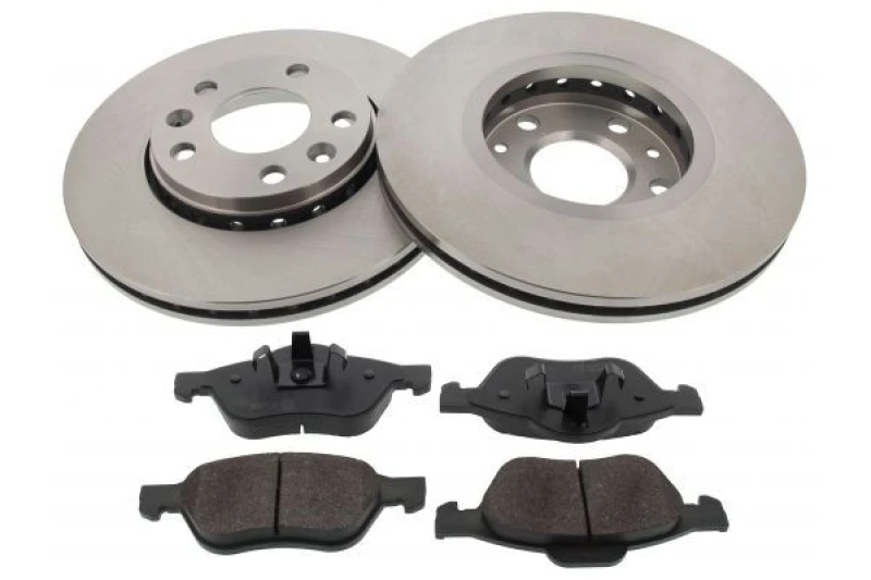 Image of MAPCO 47176 Brake disc and pads set Front Axle, Brake Disc Type: Vented, excl. wear warning contact Brake Set,disc brakes (3405)