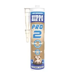 Image of Hippo Pro2 Sealant & Adhesive 310ml Cartridge Natural Stone