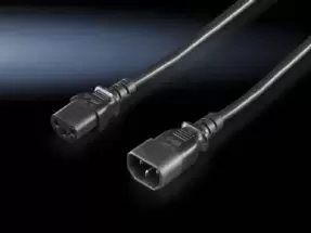 Image of Rittal DK 7200.215 Black 1.8 m C14 coupler C13 coupler