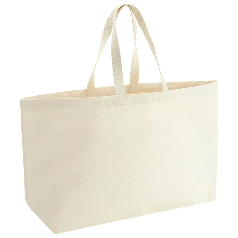 Image of Westford Mill Womens Canvas Oversized Tote Bag in Natural Natural Female One Size