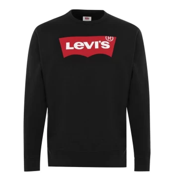 Image of Levis Levis Batwing Crew Sweatshirt - Black