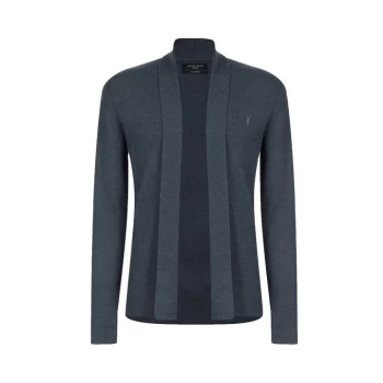 image of AllSaints Mode Merino Cardigan - Blue