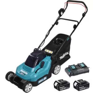 Image of Makita DLM382CT2 380mm Cordless Lawnmower
