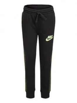 Image of Nike Younger Boys French Terry Joggers, Black, Size 6-7 Years