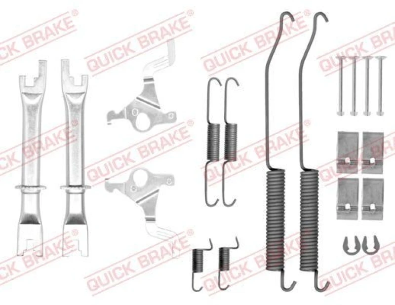 Image of QUICK BRAKE Brake shoe fitting kit QUICK BRAKE 105-0036S
