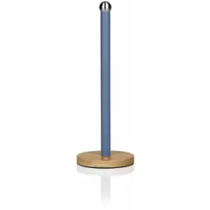 Image of Swan - Nordic Towel Pole with Wooden Base - blue