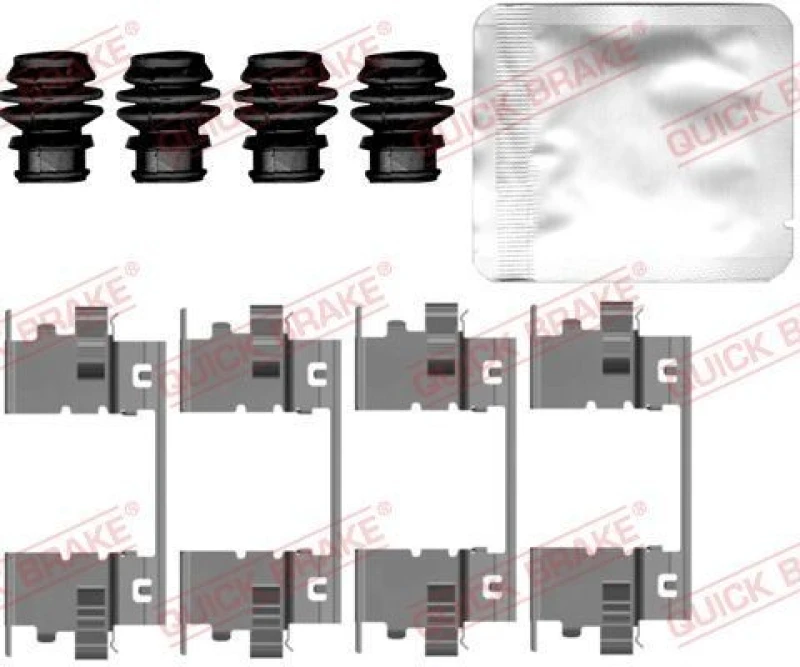 Image of QUICK BRAKE Brake pad fitting kit QUICK BRAKE 109-0148