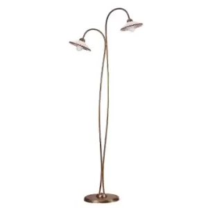 image of Rosina Multi Arm Floor Lamp, Ceramic Shades