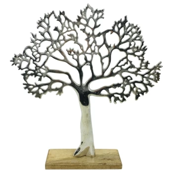 Image of Large Silver Tree Ornament 42cm