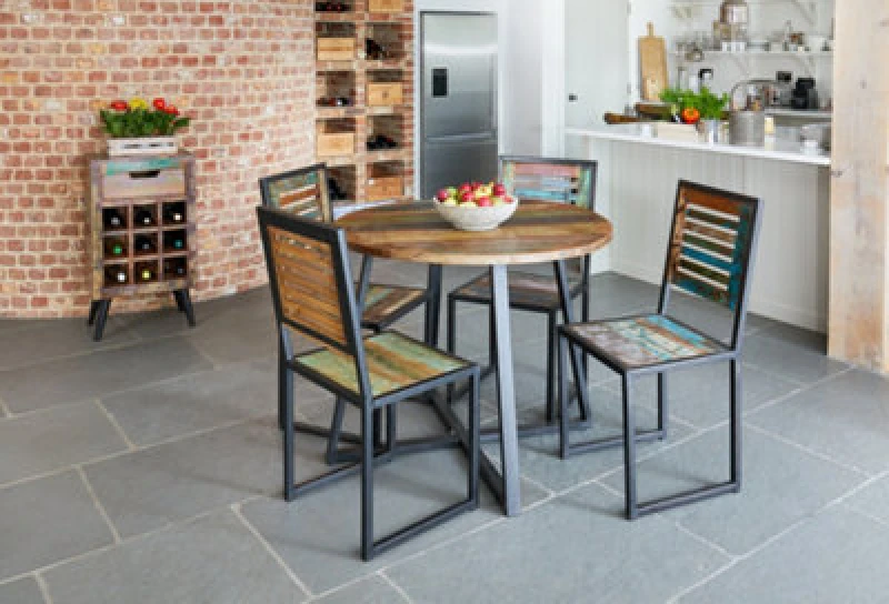 Image of Baumhaus Urban Chic Round Dining Table 100Cm Diameter