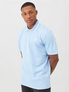 Image of Adidas Originals Pique Polo - Blue