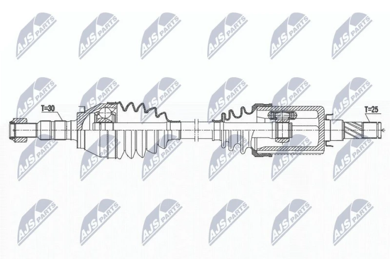 Image of NTY Drive shaft NTY NPW-PL-117