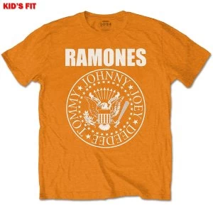 Image of Ramones - Presidential Seal Kids 11 - 12 Years T-Shirt - Orange