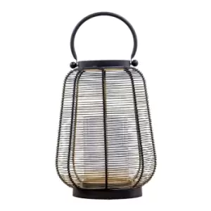 image of Gallery Interiors Fraser Lantern Black & Gold / Small