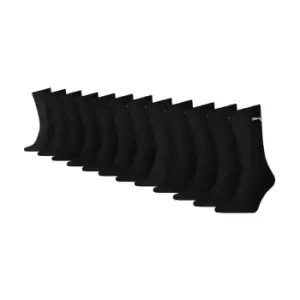 Image of Puma Crew Socks 12 Pack - Black