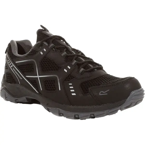 Image of Regatta Mens Vendeavour Lace Up Waterproof Walking Shoes UK Size 7 (EU 41) Black/Granit RMF785-9V8-7