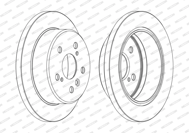Image of Brake disc FERODO DDF1598C