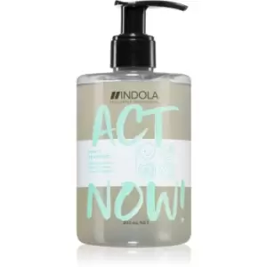 image of Indola Act Now! Purify Cleansing Detoxifying Shampoo for Hair 300ml