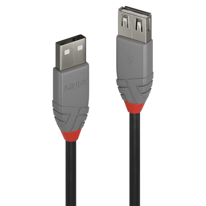 Image of Lindy Lindy 1m USB 2.0 Type A Extension Cable, Anthra Line 36702