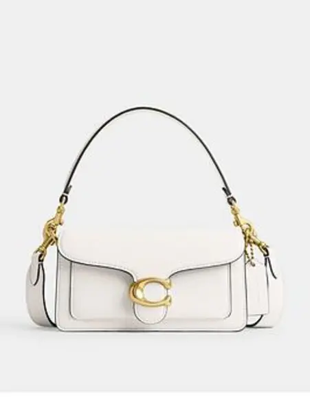 Image of Coach Polished Pebble Leather Tabby Shoulder Bag 20 - B4/Chalk