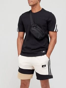 Image of adidas Future Icon 3 Stripe T-Shirt - Black Size M Men