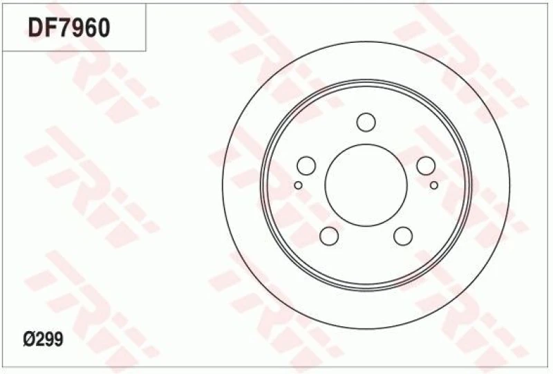 Image of Brake disc TRW DF7960