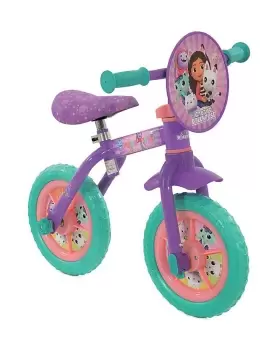 image of Gabby's Dollhouse 2-in-1 10" Training Bike