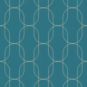 image of Superfresco Colours Eternity Teal Wallpaper