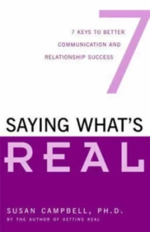 Image of Saying whats real by Susan M Campbell