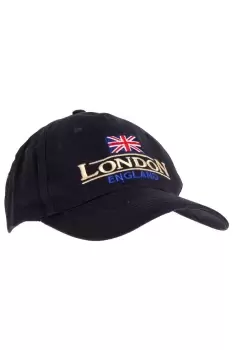 Navy Blue London England Union Flag Cap