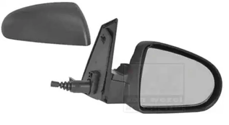 Image of VAN WEZEL 3235804 Wing mirror * HAGUS * Right, Control: cable pull, primed Outside Mirror (50)