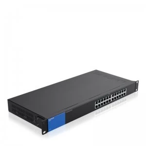 image of Linksys 1GB Unmanaged Switch PoE+ 24-port