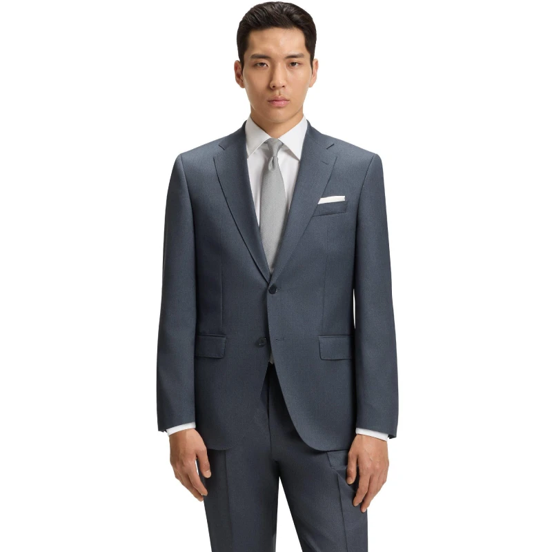 Image of Boss Mens H Jeckson Formal Jacket Dark Grey male 36S (46S)