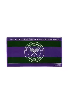 image of 'Wimbledon'' Championship 2023 Towel Green & Purple