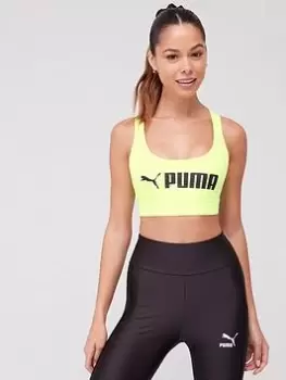 Image of Puma Womens Mid Impact Womens Fit Bra - Green, Size XS, Women