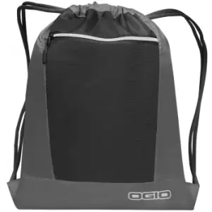 Image of Endurance Pulse Drawstring Pack Bag (One Size) (Grey/ Black) - Ogio