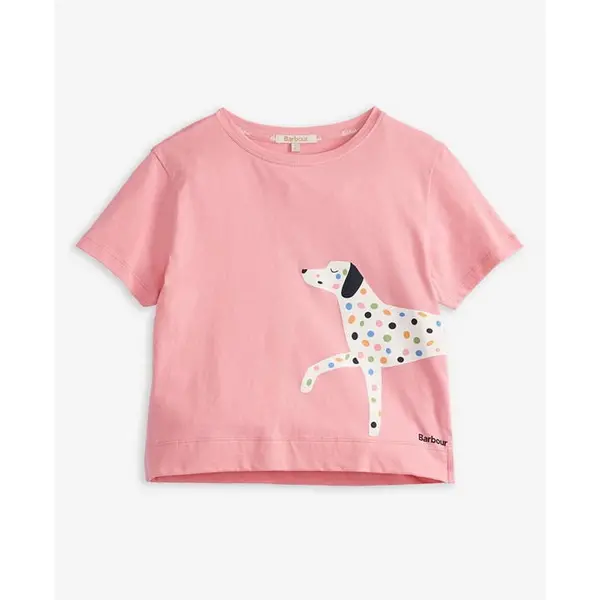 Image of Barbour Girls Annabelle T-Shirt - Pink 11-12Y/XL