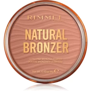 image of Rimmel Natural Bronzer Bronzing Powder Shade 001 Sunlight 14 g