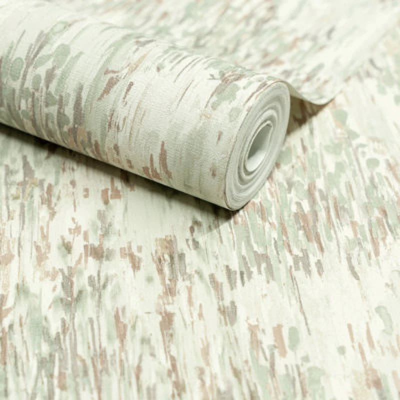 Image of Grandeco Abstract Grasses Textured Wallpaper, Neutral Green