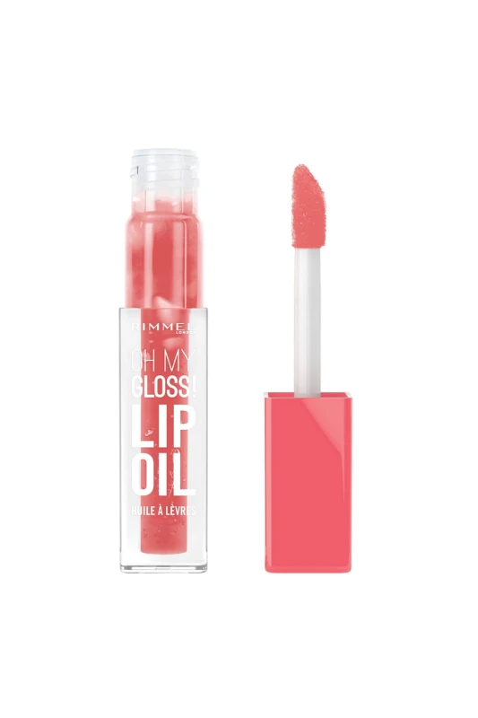 Image of Rimmel London Womens Oh My Gloss Lip Oil 4.5ml in 006 So Rosy 006 So Rosy Female 4.5ml
