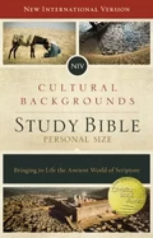 Image of niv cultural backgrounds study bible personal size hardcover red letter ed
