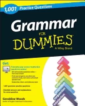 Image of grammar 1 001 practice questions for dummies