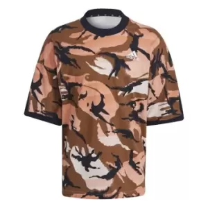 Image of adidas Desert Camouflage T-Shirt Mens - Orange