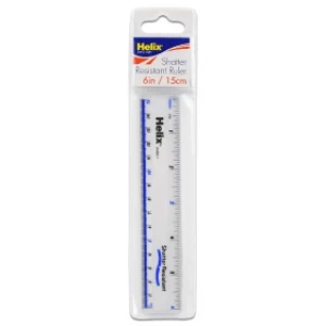 image of Helix Plastic Ruler 150mm (15cm)