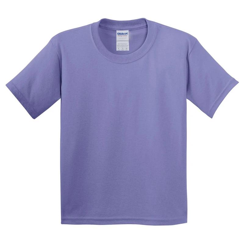 Image of Gildan Youth Heavy Cotton T-Shirt in Violet Size: XS Violet Unisex XS