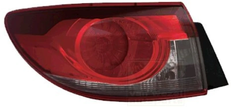 Image of VAN WEZEL 2766931 Rear light Outer section, without bulb holder, Left Combination Rearlight (391)